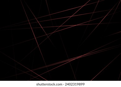 Abstraktes Schwarz mit roten Linien, dreieckiger Hintergrund, modernes Design. Vektorgrafik EPS10.