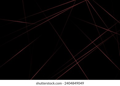 Abstraktes Schwarz mit roten Linien, dreieckiger Hintergrund, modernes Design. Vektorgrafik EPS10.