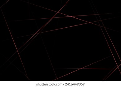 Abstract black with red lines, triangles background modern design. Vector illustration EPS 10.