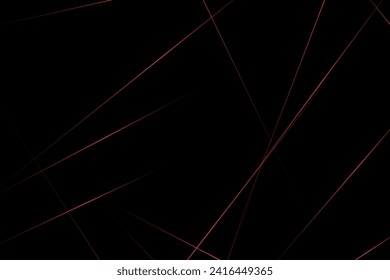 Resumen negro con líneas rojas, triángulos de fondo diseño moderno. Ilustración del vector EPS 10.