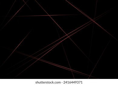 Resumen negro con líneas rojas, triángulos de fondo diseño moderno. Ilustración del vector EPS 10.