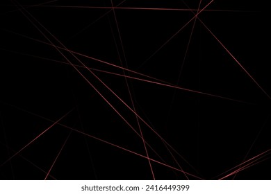 Abstract black with red lines, triangles background modern design. Vector illustration EPS 10.