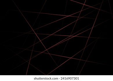 Abstract black with red lines, triangles background modern design. Vector illustration EPS 10.