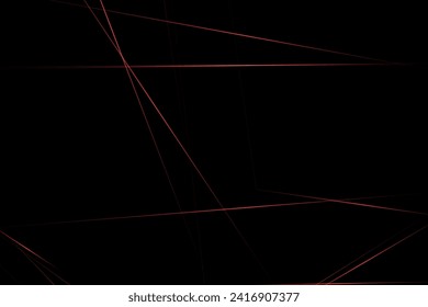 Abstract black with red lines, triangles background modern design. Vector illustration EPS 10.