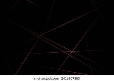 Abstract black with red lines, triangles background modern design. Vector illustration EPS 10.