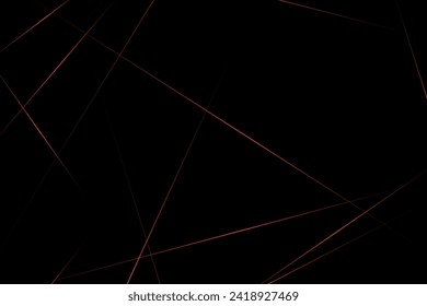Resumen negro con líneas rojas, triángulos de fondo diseño moderno. Ilustración del vector EPS 10.