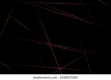 Abstract black with red lines, triangles background modern design. Vector illustration EPS 10.