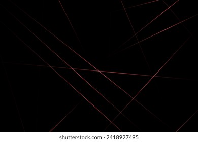 Abstract black with red lines, triangles background modern design. Vector illustration EPS 10.