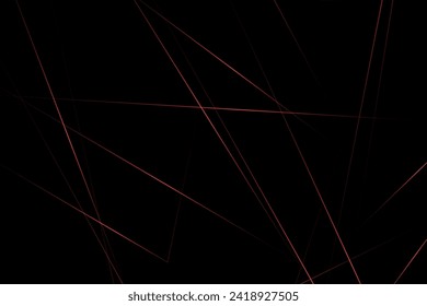 Abstract black with red lines, triangles background modern design. Vector illustration EPS 10.
