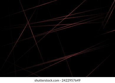 Abstract black with red lines, triangles background modern design. Vector illustration EPS 10.