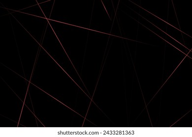 Abstract black with red lines, triangles background modern design. Vector illustration EPS 10.