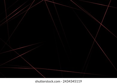 Abstract black with red lines, triangles background modern design. Vector illustration EPS 10.