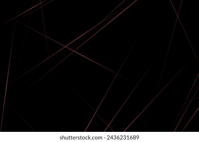 Abstract black with red lines, triangles background modern design. Vector illustration EPS 10.