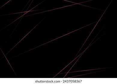 Negro abstracto con líneas rojas, triángulos de fondo diseño moderno. Ilustración vectorial EPS 10.