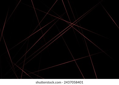 Negro abstracto con líneas rojas, triángulos de fondo diseño moderno. Ilustración vectorial EPS 10.