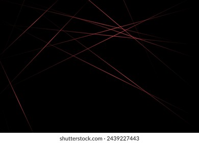 Abstract black with red lines, triangles background modern design. Vector illustration EPS 10.