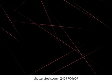 Negro abstracto con líneas rojas, triángulos de fondo diseño moderno. Ilustración vectorial EPS 10.