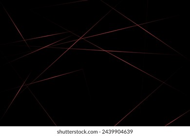 Abstract black with red lines, triangles background modern design. Vector illustration EPS 10.