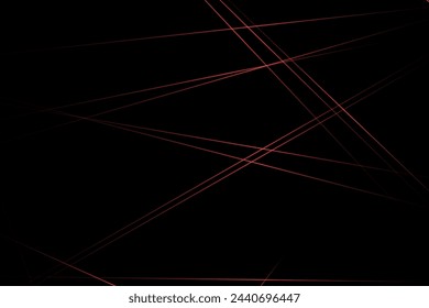 Abstract black with red lines, triangles background modern design. Vector illustration EPS 10.