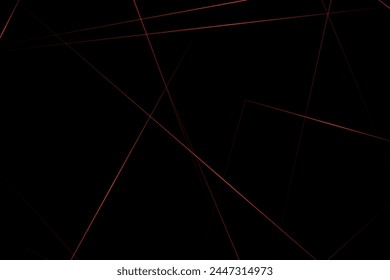 Abstract black with red lines, triangles background modern design. Vector illustration EPS 10.