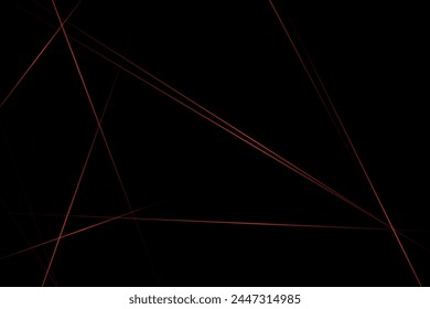 Abstract black with red lines, triangles background modern design. Vector illustration EPS 10.