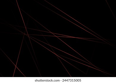 Abstract black with red lines, triangles background modern design. Vector illustration EPS 10.