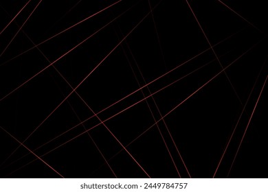 Abstract black with red lines, triangles background modern design. Vector illustration EPS 10.