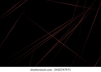 Abstract black with red lines, triangles background modern design. Vector illustration EPS 10.