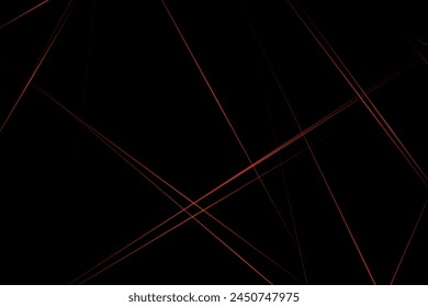 Abstract black with red lines, triangles background modern design. Vector illustration EPS 10.