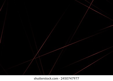 Abstract black with red lines, triangles background modern design. Vector illustration EPS 10.