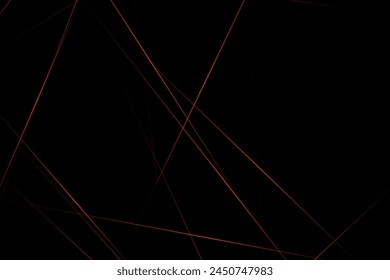 Abstractas negro con líneas rojas, triángulos de fondo diseño moderno. Ilustración vectorial EPS 10.