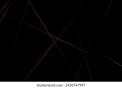 Abstract black with red lines, triangles background modern design. Vector illustration EPS 10.