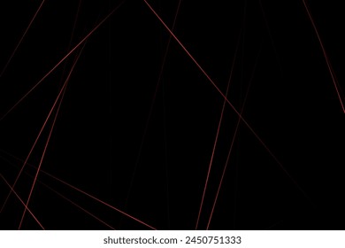 Abstractas negro con líneas rojas, triángulos de fondo diseño moderno. Ilustración vectorial EPS 10.