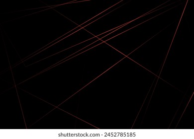 Abstractas negro con líneas rojas, triángulos de fondo diseño moderno. Ilustración vectorial EPS 10.
