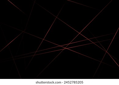 Abstractas negro con líneas rojas, triángulos de fondo diseño moderno. Ilustración vectorial EPS 10.