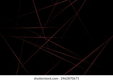 Abstract black with red lines, triangles background modern design. Vector illustration EPS 10.