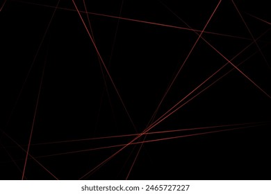 Abstract black with red lines, triangles background modern design. Vector illustration EPS 10.
