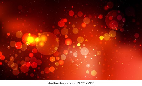 Abstract Black Red and Orange Lights Background Image