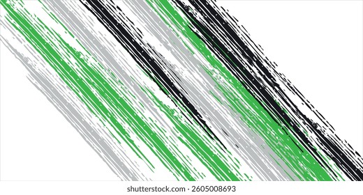 Abstract Black Red Scratch Frame Grunge Drawing Texture In White Background.