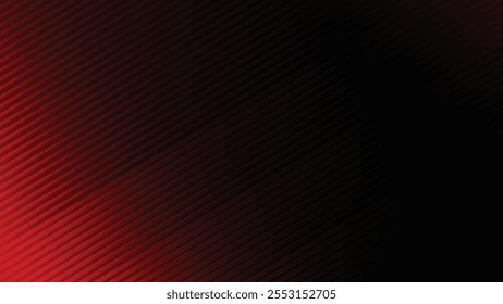 Abstract black and red stripes line gradient background for backdrop or presentation