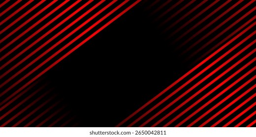 Fundo de gradiente de linha de faixas preto e vermelho abstrato para plano de fundo ou apresentação