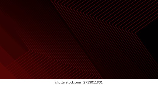Fundo de gradiente de linha de faixas preto e vermelho abstrato para plano de fundo ou apresentação