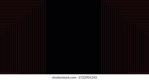 Fundo de gradiente de linha de listras preto e vermelho abstrato para plano de fundo ou ilustração vetorial de apresentação