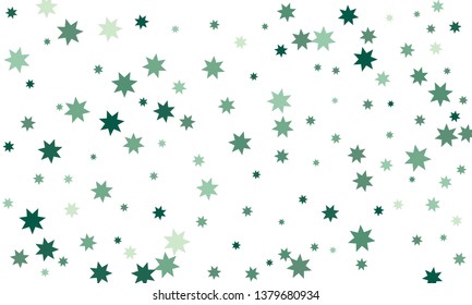 Abstract black and red stylish background of falling stars on white paper. Pattern for Christmas and New Year card, invitation for dinner, paper packaging. Vector illustration, EPS 10.