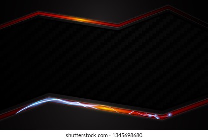 abstract black red tech sports design pattern background eps 10 vector