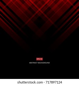 Abstract black and red technology design. Vector corporate geometric lines background with copy space, Vector illustration