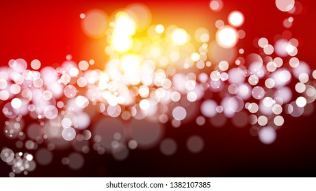 Abstract Black Red and Yellow Blurred Lights Background