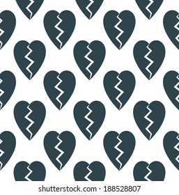 abstract black retro broken heart background love texture wallpaper. Vector