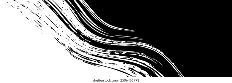 Fondo Abstractas negro áspero del diseño de la textura del grunge. Fondo de textura de Vector de puntos grunge semitono. Marco de frontera. Fondo blanco aislado, eps10.