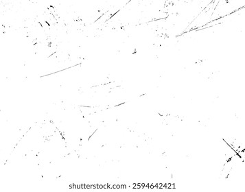 Abstract black scratch marks on a white surface, creating a grunge and distressed texture effect.